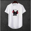 Erkek Ön Baskili T-shirt Plus Model